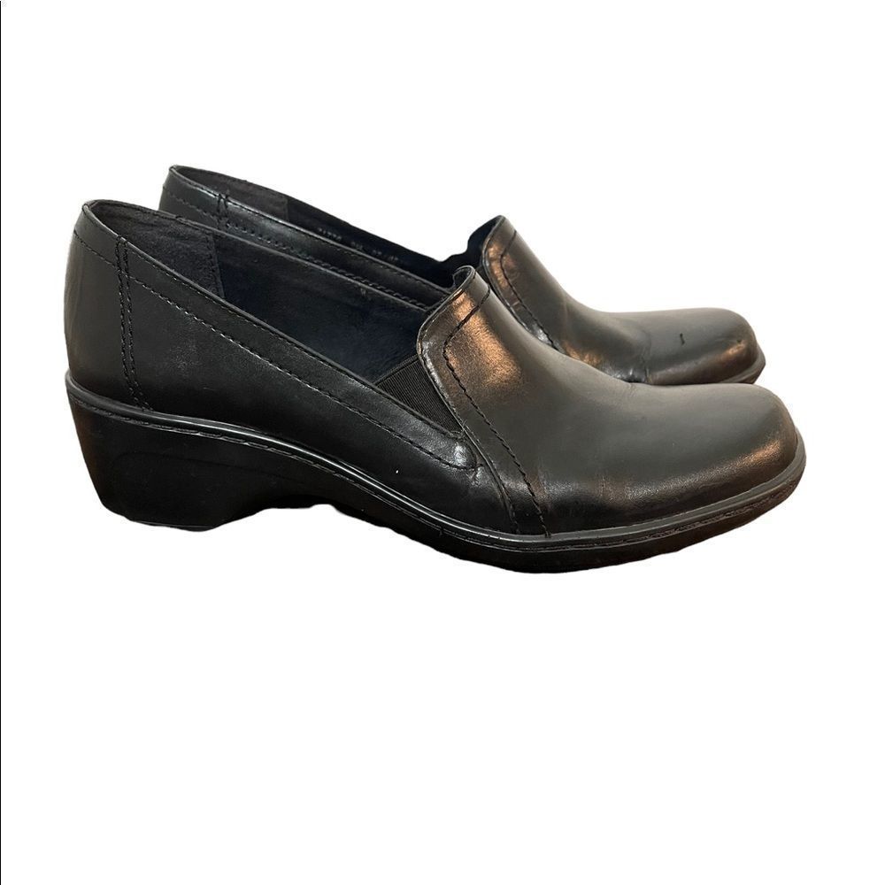 Clarks Grasp Chime Casual Leather Slip-Resistant Walking Clogs Shoes Sz 9